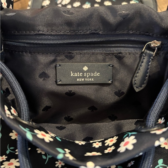 Kate Spade Navy Floral Print Backpack - Picture 6 of 8